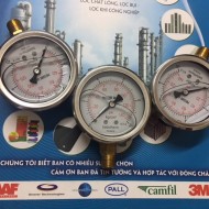 Đồng hồ đo áp có dầu cho bình lọc bình lọc chất lỏng